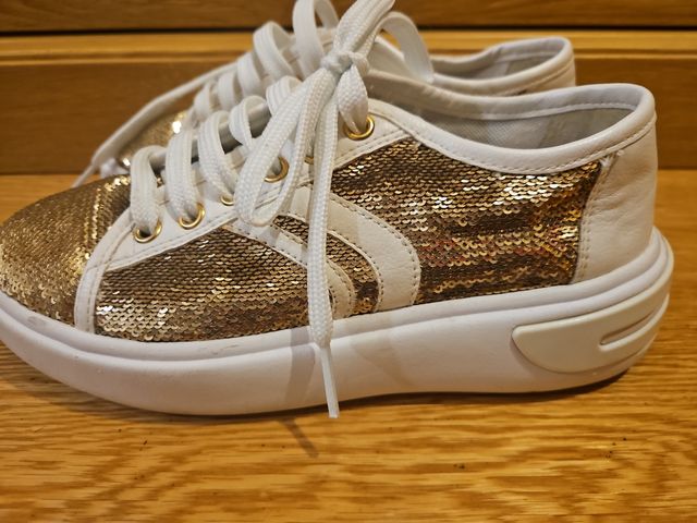 Zapatillas Geox Niña Talla 35 Doradas
