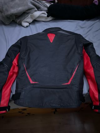 Chaqueta Motera DXR Negra y Roja