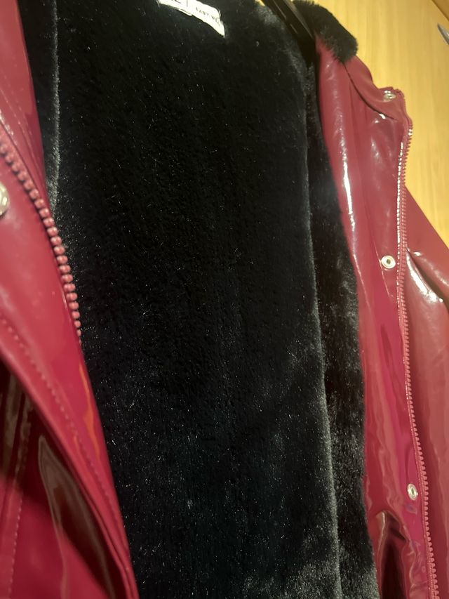 Chubasquero Rojo Forrado Talla XL