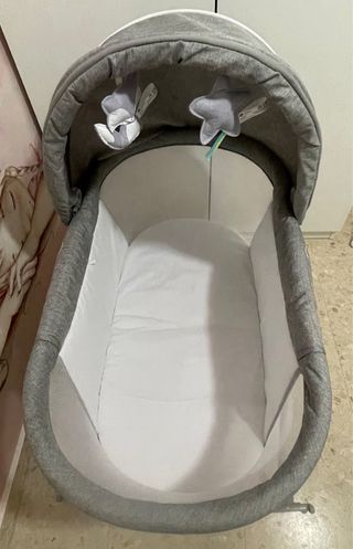 Cuna de viaje Kinderkraft gris