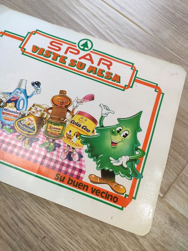 Cartel Vintage Spar Años 90