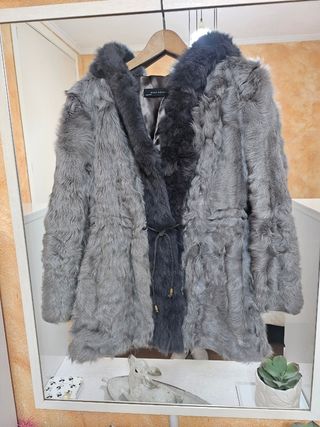 Abrigo de piel Zara Talla M