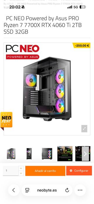 PC Gamer Asus PRO Ryzen 7 7700X RTX 4060 Ti