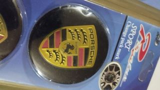 6 Chapas para llantas Porsche