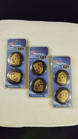 6 Chapas para llantas Porsche
