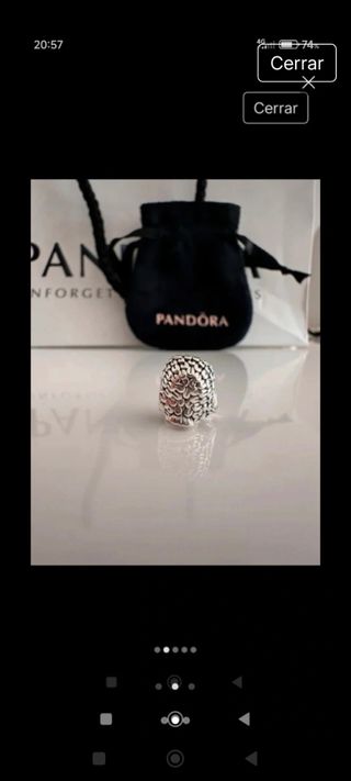 Pandora Charm Búho Plata