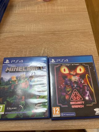 PS4 Minecraft y Five Nights at Freddy's