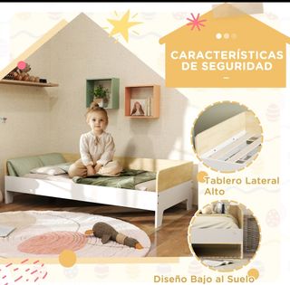 Cama infantil de madera