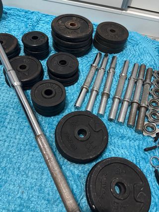 Pesas gimnasio completas