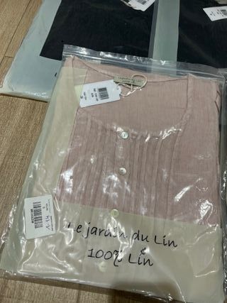 blusas de lino talla S
