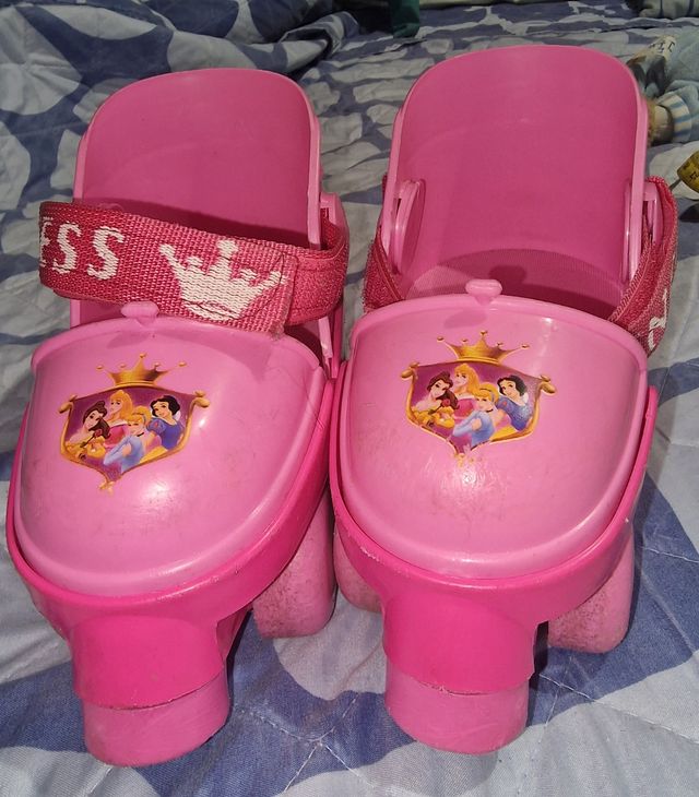 Patines Rosas Ajustables Princesas Disney