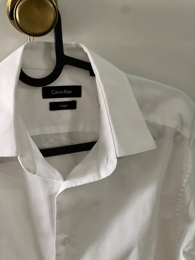 Camisa Calvin Klein Blanca Fitted