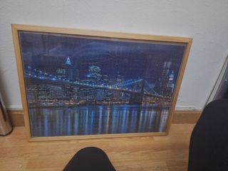 Puzzle Marco Madera Puente Noche