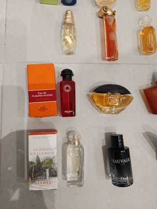 Collezione di profumi in miniatura