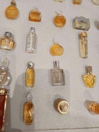 Collezione di profumi in miniatura