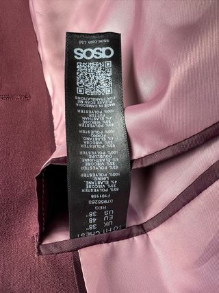 Americana ASOS Slim Fit Burdeos Talla M