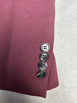 Americana ASOS Slim Fit Burdeos Talla M