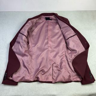 Americana ASOS Slim Fit Burdeos Talla M