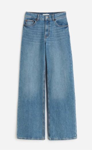 Pantalón vaquero ancho H&M azul marino. 
t