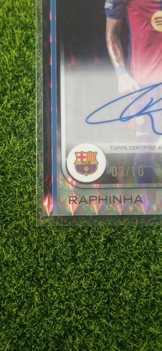 Raphinha Topps Chrome Auto Black UCC /10