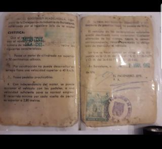 Moto Clásica Roja Moto Guzzi Dingo 49cc