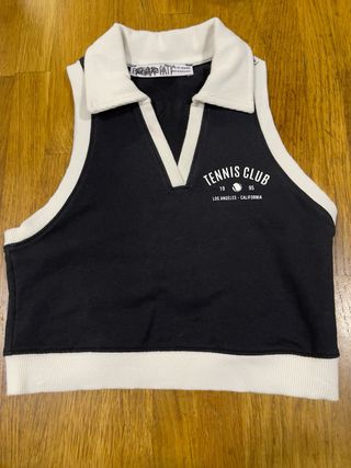 Top Bershka Negro Niña (10-12 años)