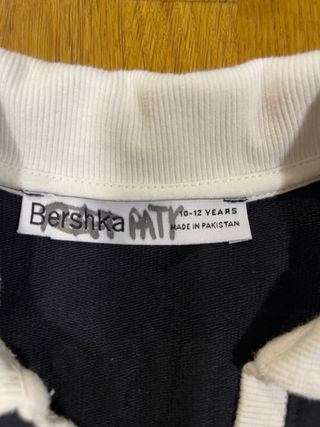Top Bershka Negro Niña (10-12 años)