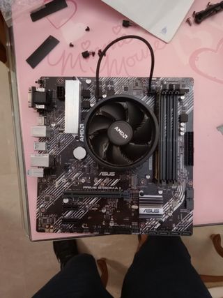 Placa Base ASUS PRIME B450M-A II + CPU + RAM ddr4
