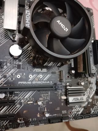 Placa Base ASUS PRIME B450M-A II + CPU + RAM ddr4
