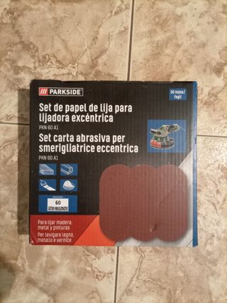 Lijas Parkside para lijadora excéntrica