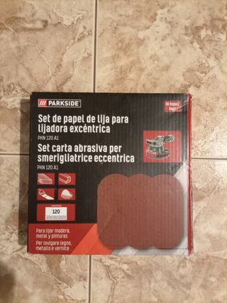 Lijas Parkside para lijadora excéntrica