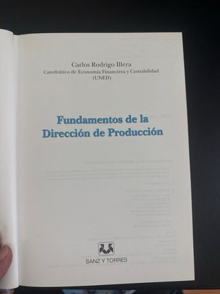 Fundamentos de la direccion de produccion