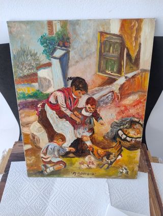 Pintura al óleo Cada una con lo suyo