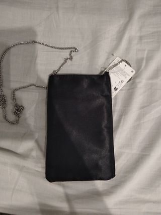 Bolso móvil L lentejuelas negro sin estrenar