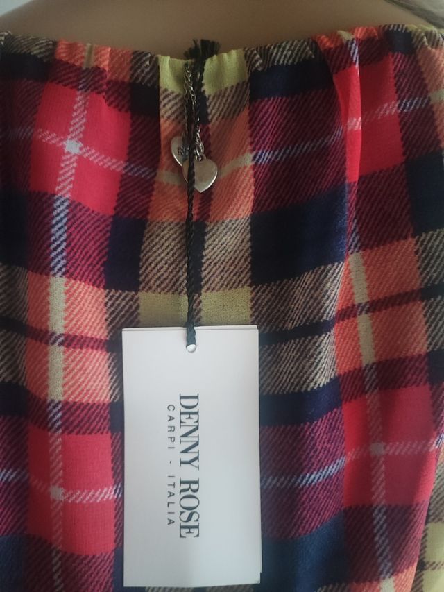 VESTIDO Denny Rose cuadros tartán