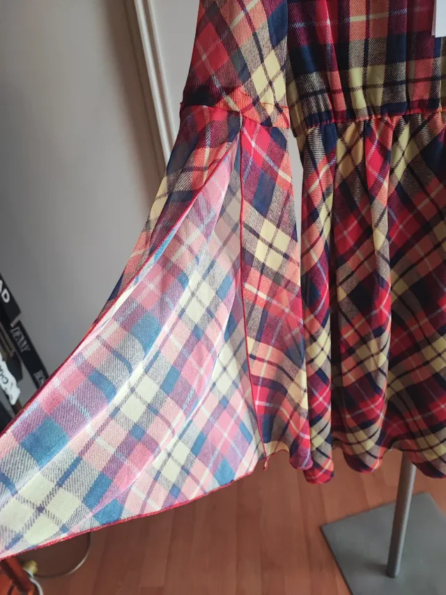 VESTIDO Denny Rose cuadros tartán