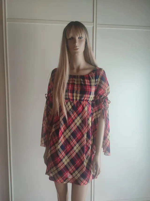 VESTIDO Denny Rose cuadros tartán