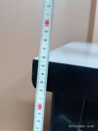 Mesa auxiliar madera negra formica