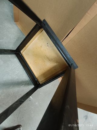 Mesa auxiliar madera negra formica