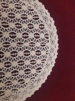 Set di 3 tappeti rotondi in tessuto