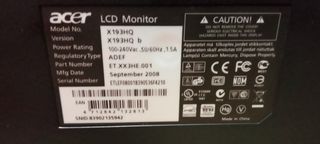 Monitor Acer Negro
