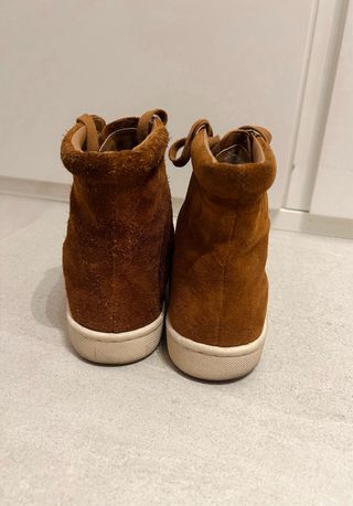 Botín piel cordones