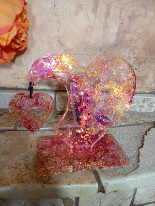 Lampada a forma di cuore fatta a mano