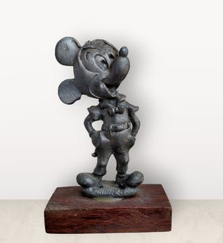 Figura Mickey Mouse Antigua  Metal Fundido