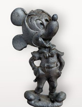 Figura Mickey Mouse Antigua  Metal Fundido