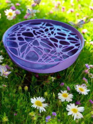 Jabón 3D Diseño Malla Morado