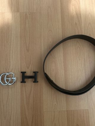 Cinturón Gucci y Hermès 