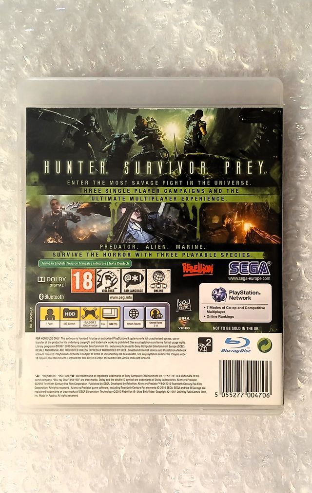 Aliens vs Predator PS3