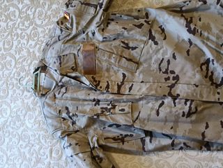 Traje militar árido a estrenar. 