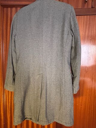 Abrigo largo caballero gris talla M